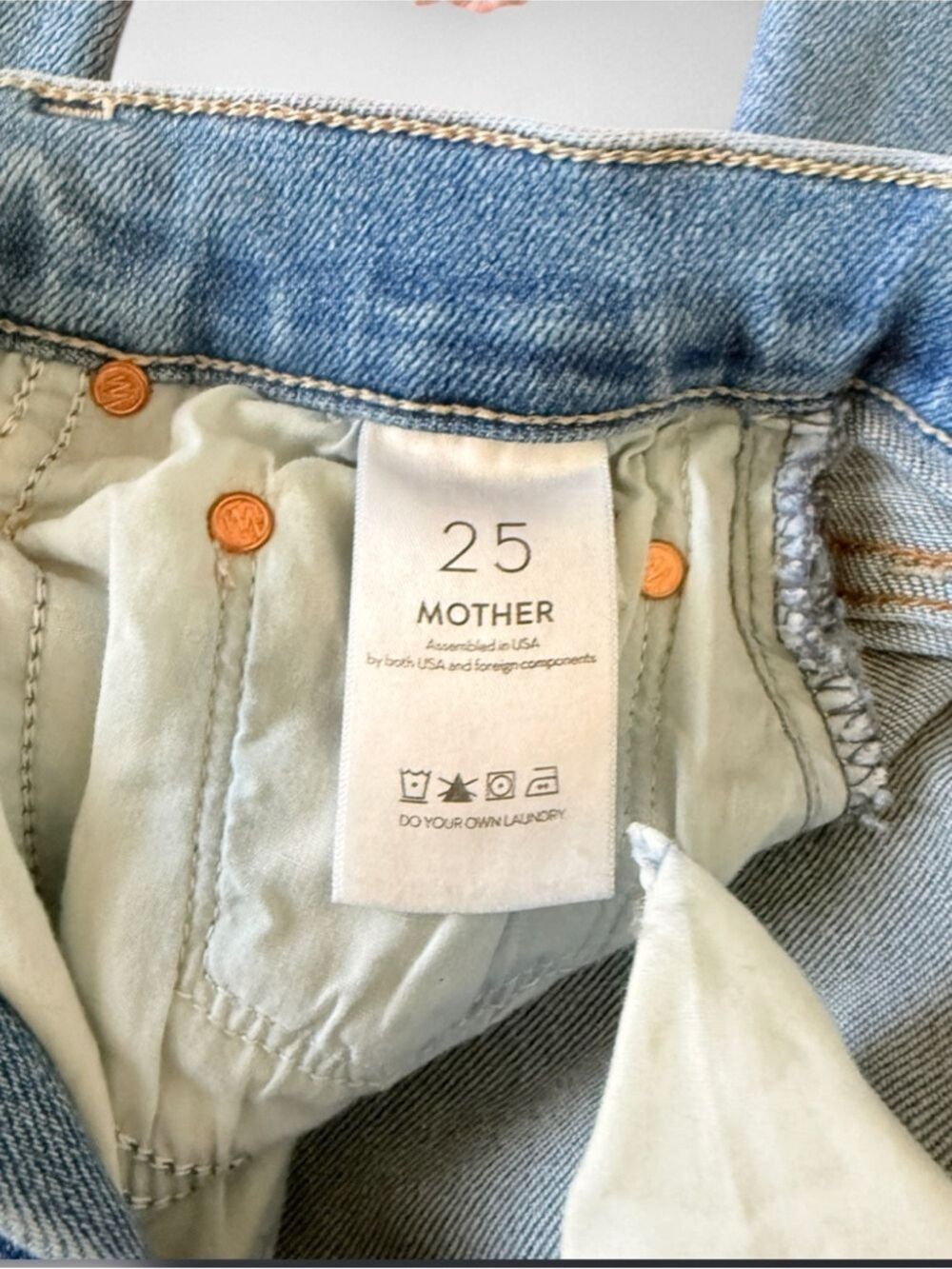 Mother-The Tripper Ankle Fray in Je T’aime EUC Sz25 - Picture 5 of 10